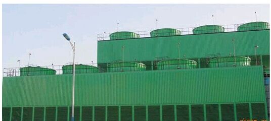 北京玻璃鋼冷卻塔的安裝現場